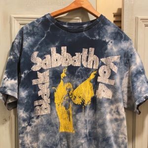 Tie dye black sabbath medium t-shirt